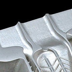 Textura da superfície de peça impressa por SLM em IN718, pó metálico Farsoon
