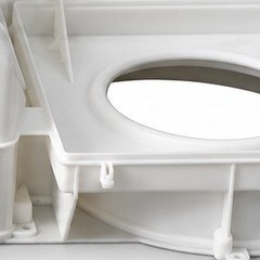 Textura da superfície de peça impressa por SLS em FS3300PA, pó plástico Farsoon