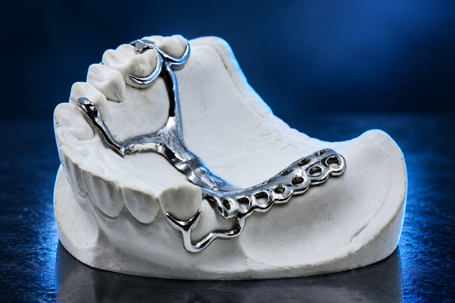 Estrutura de prótese dentária em cobalto-cromo impressa na Farsoon FS191M