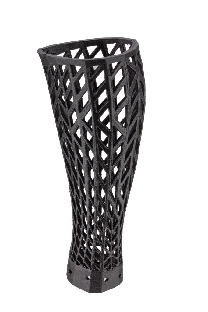Peça vazada impressa em filamento Ultrafuse PET CF15 da Forward-AM