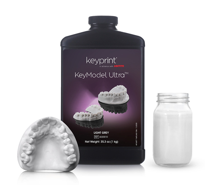Frasco cinza da resina Keystone KeyModel Ultra