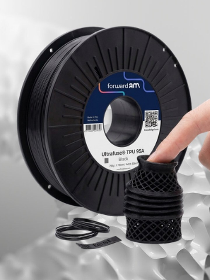 Bobina de filamento TPU flexível em 1,75 mm