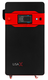 Miniatura da impressora 3D SLS Sinterit Lisa X em vista frontal, para a tabela comparativa
