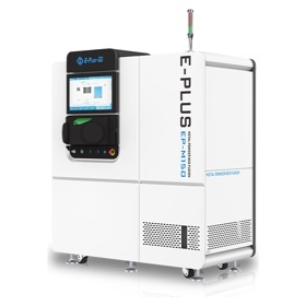 Impressora 3D de metal Eplus3D EP-M150, de gabinete branco com tela frontal