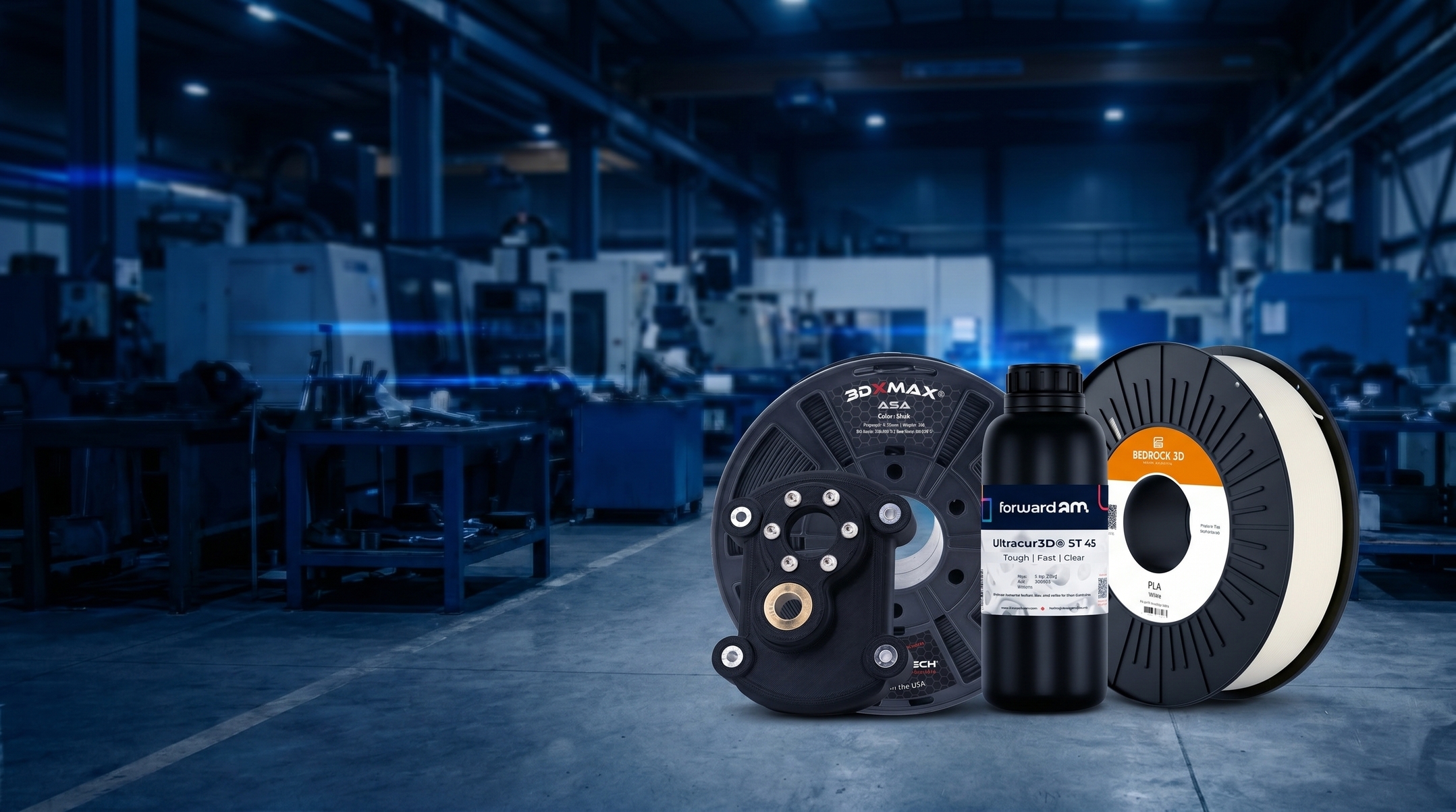 Impressão 3D industrial de polímero técnico em operação