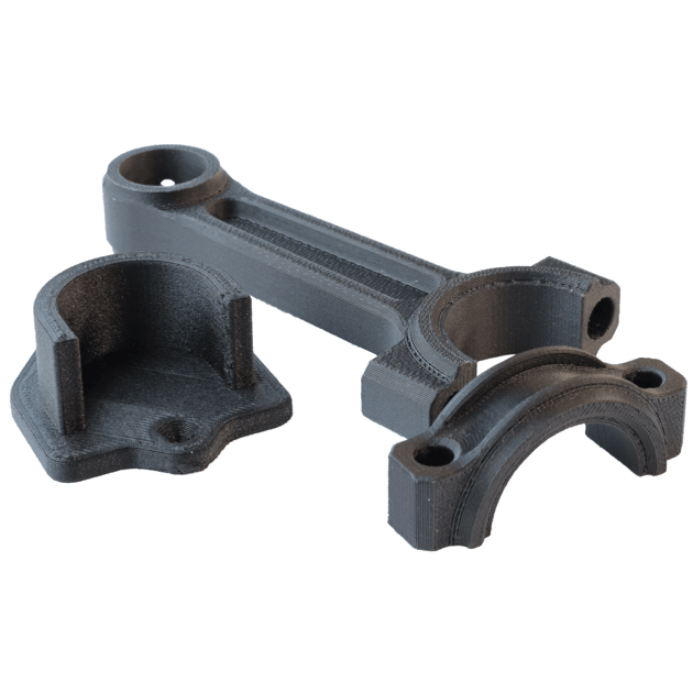 Peças impressas em filamento PC/ABS da Triton3D