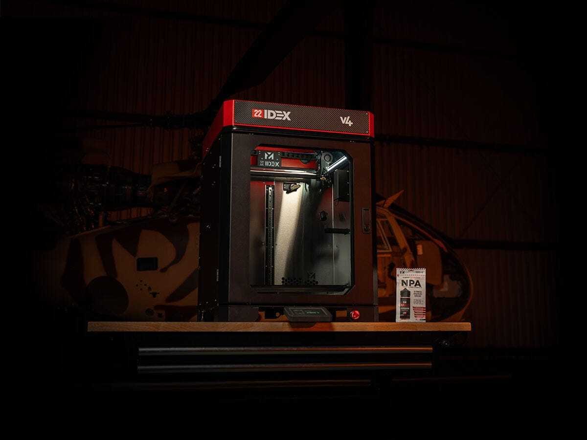 Impressora 3D industrial Vision Miner 22 IDEX V4 para PEEK e ULTEM