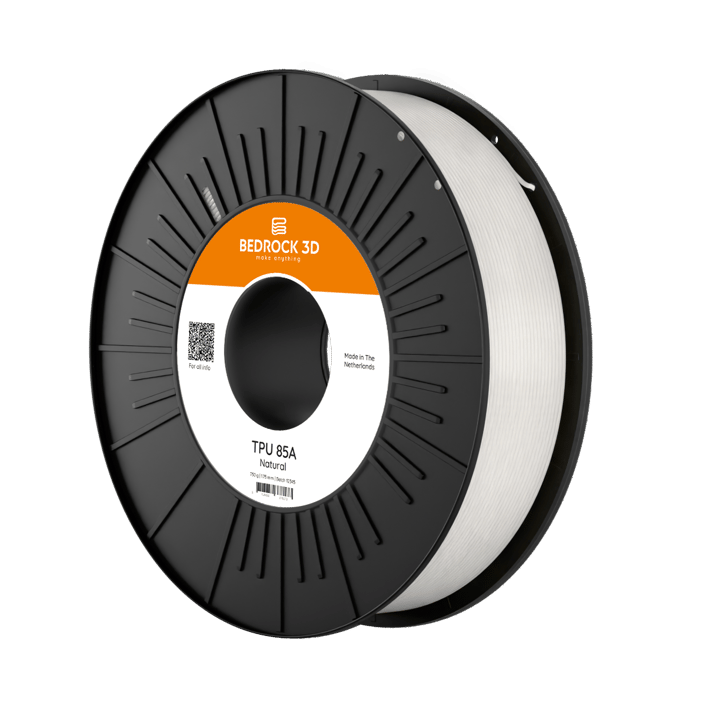 Rolo de filamento flexível da BedRock 3D, TPU 85A
