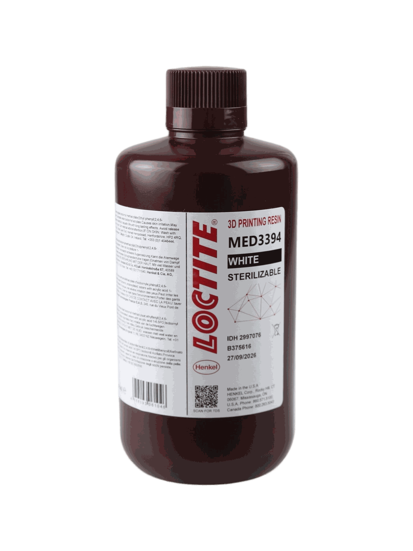 Frasco da resina LOCTITE 3D MED3394