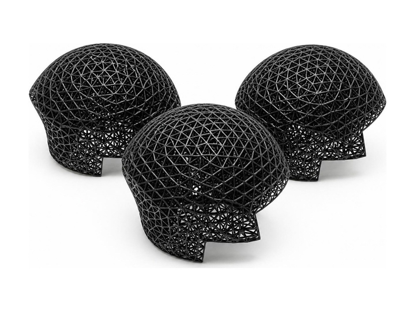 Forros de capacete de bobsled em TPU WF-PU95AB impressos na Farsoon Flight HT403P-2