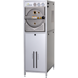 Debinder LÖMI CMF Debind 30 em aço inox, em vista frontal